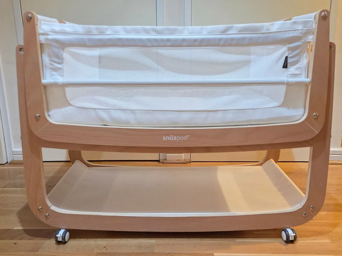 Snuz Pod 5 Bedside Crib - Natural - Image 4