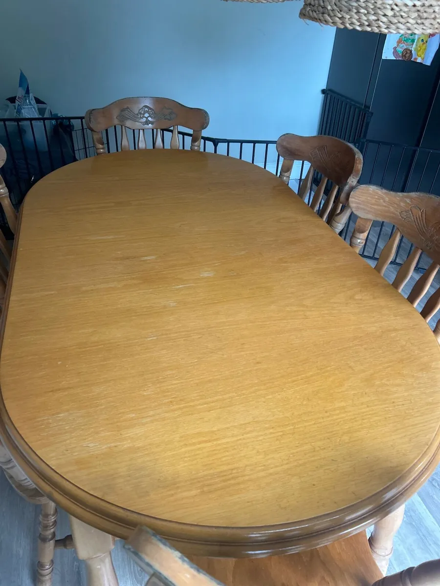 FREE Dining Table & 6 chairs - Image 3