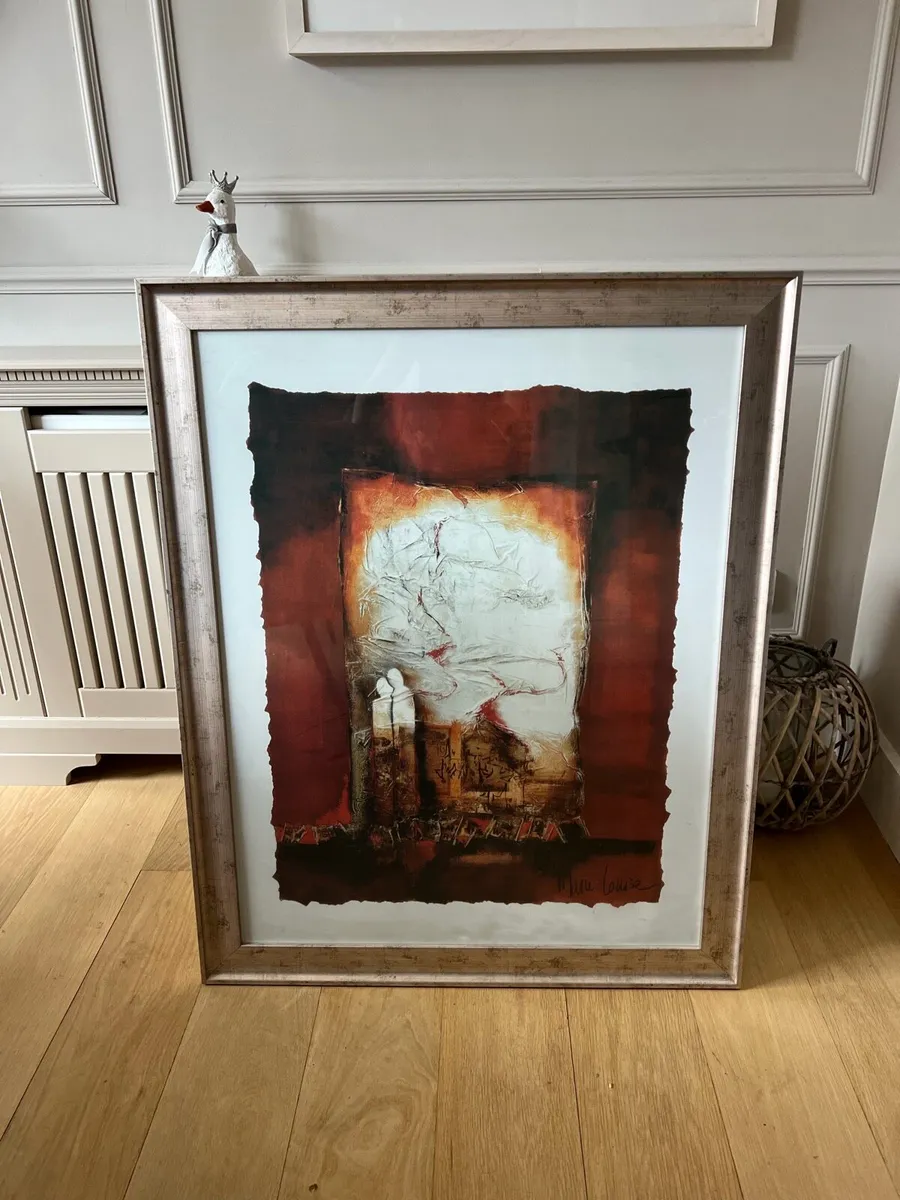 Large framed print