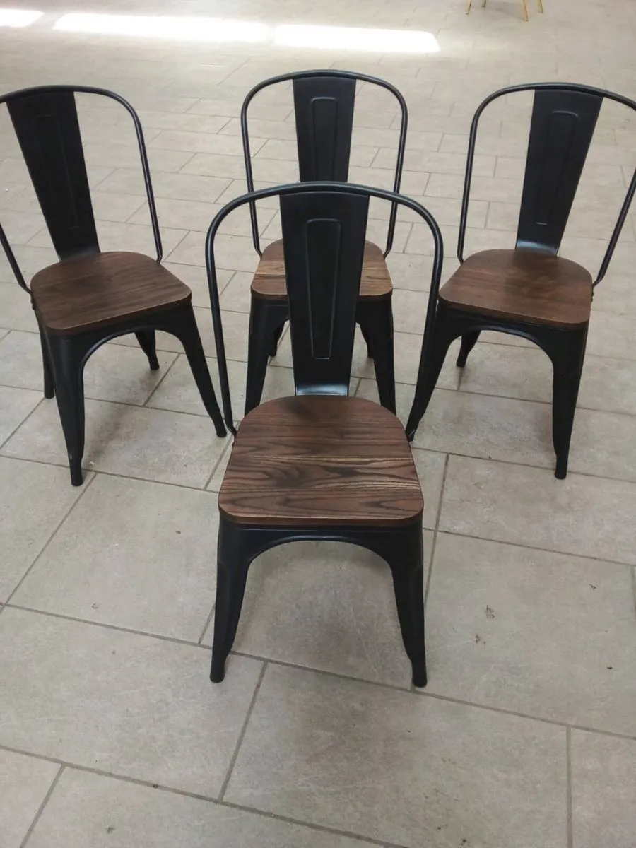 4 x bistro chairs - Image 1