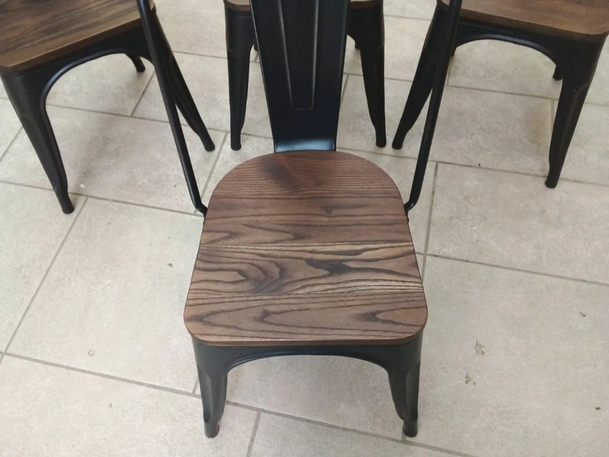 4 x bistro chairs - Image 2