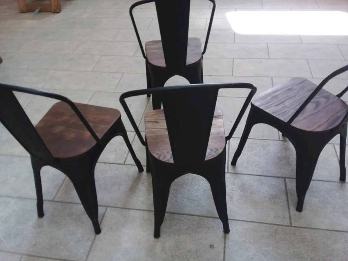4 x bistro chairs - Image 3