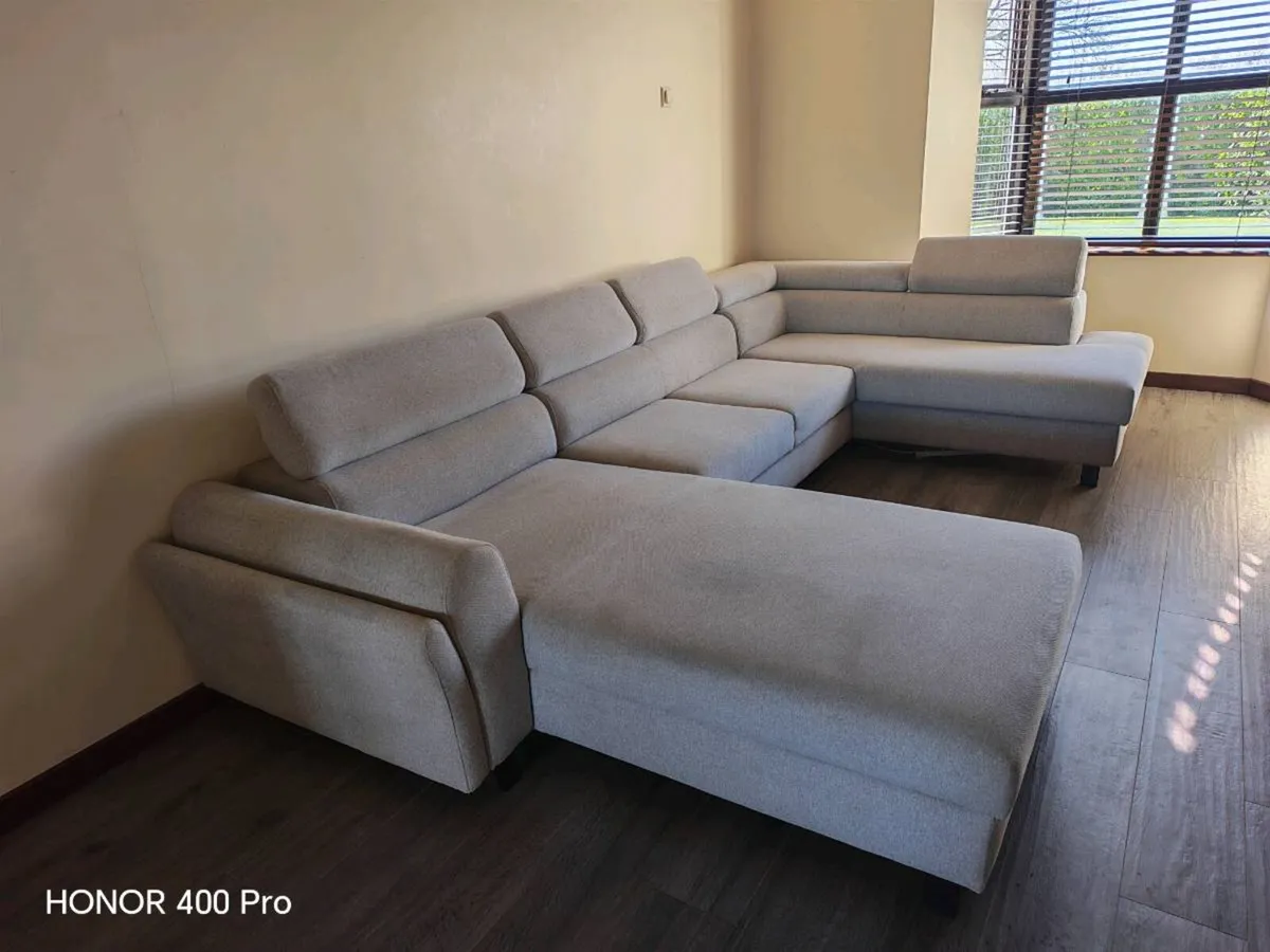 Large like new Sofa with storage - Image 1