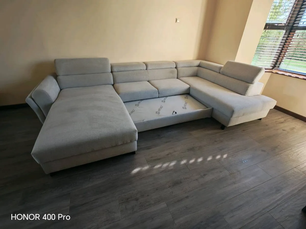 Large like new Sofa with storage - Image 3