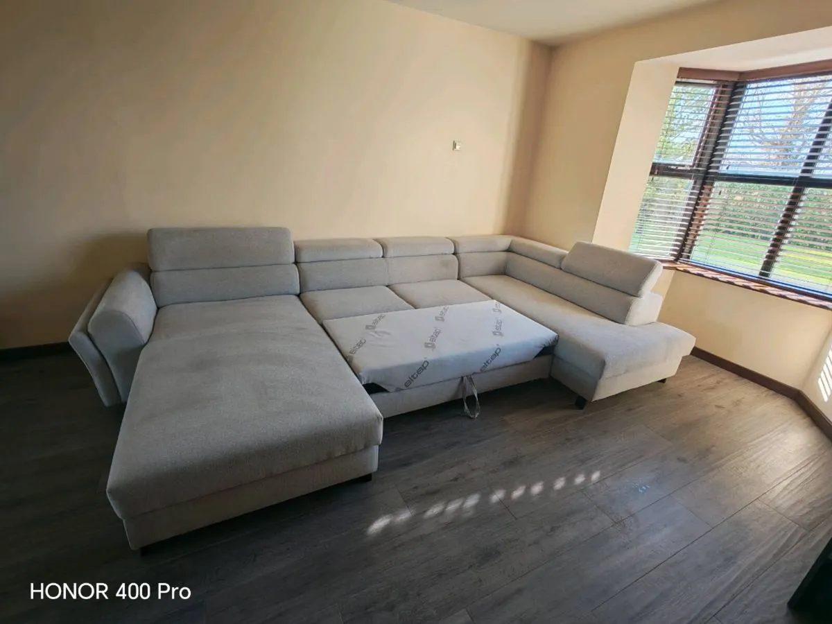 Large like new Sofa with storage - Image 4
