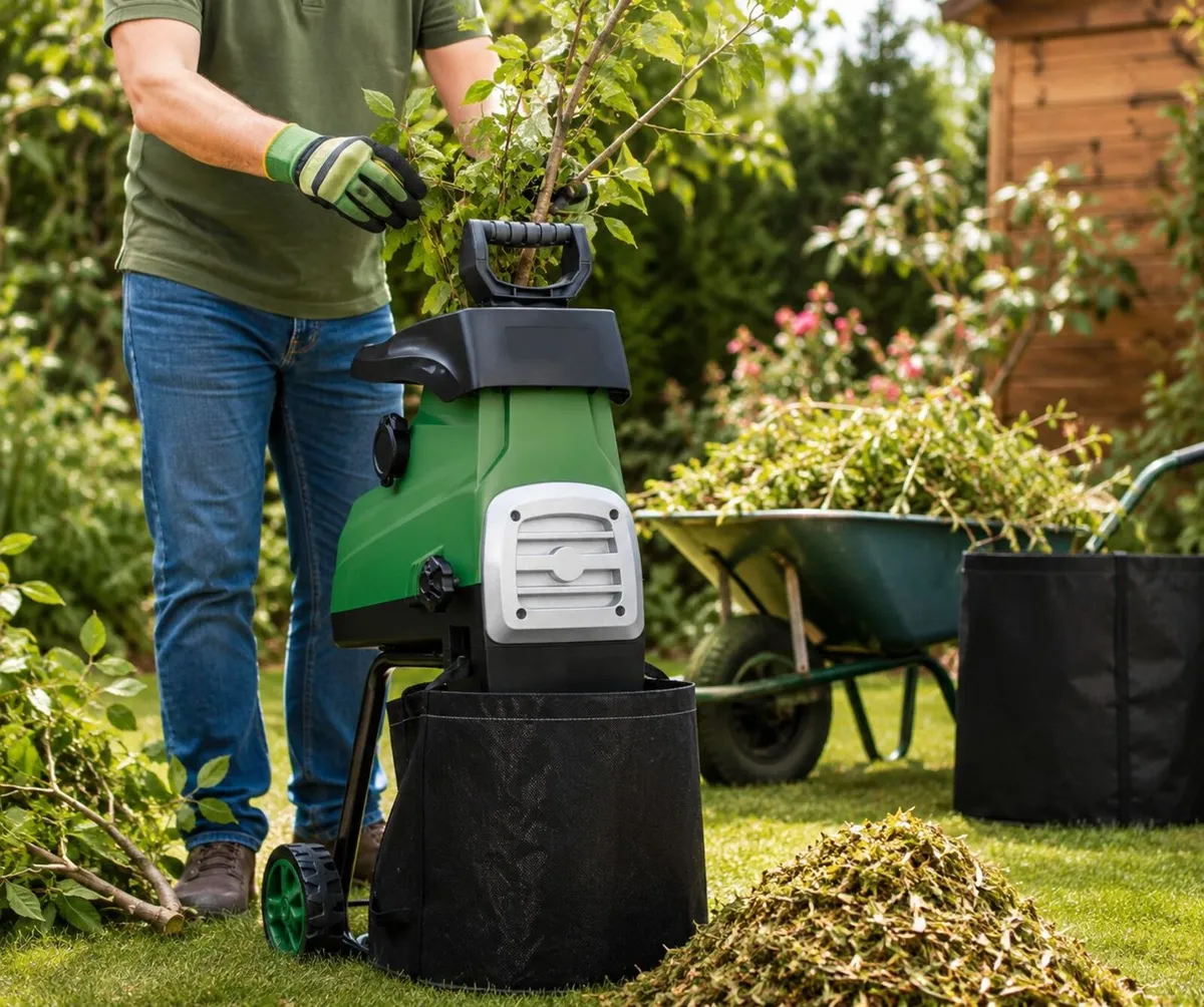 Electric Silent Garden Shredder 2800W with 2 x 60L - Image 4