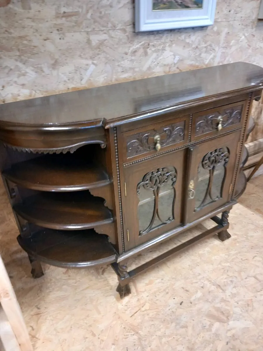 Antique mahogany side board - Image 1