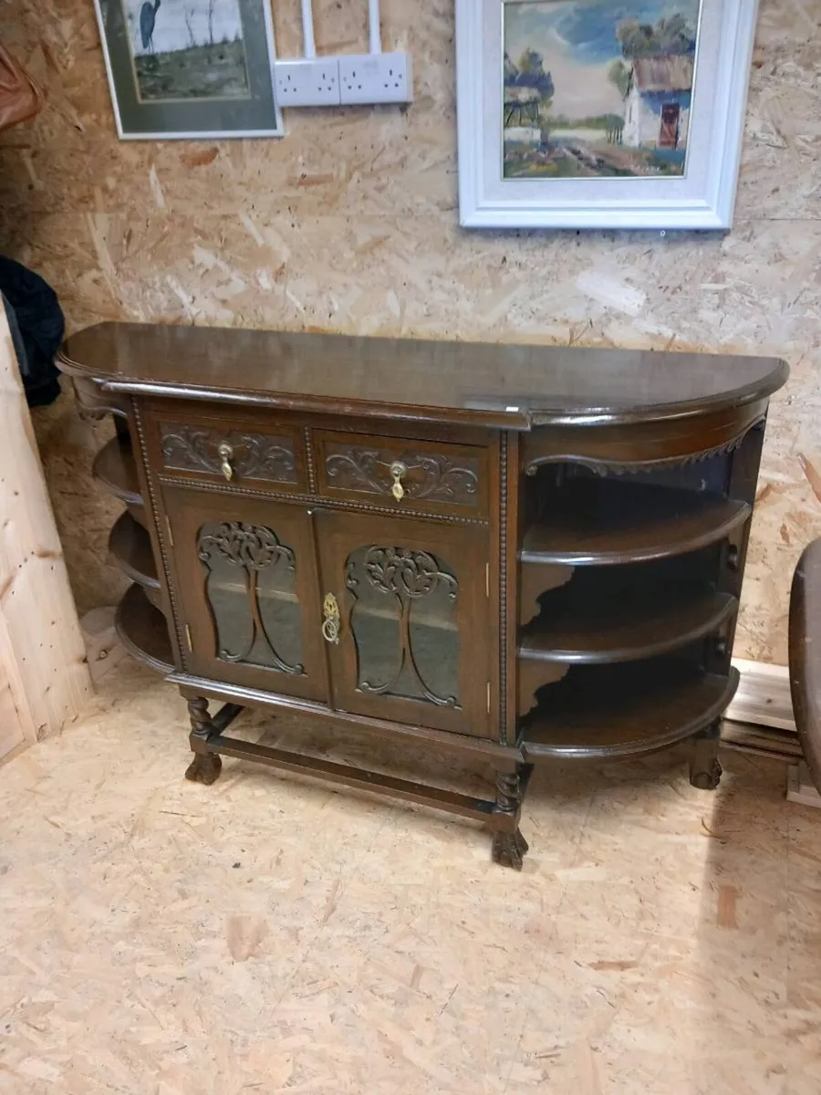 Antique mahogany side board - Image 2