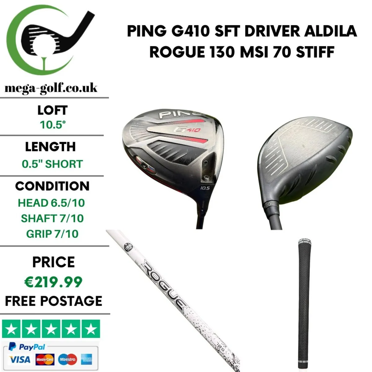 Ping G410 SFT Driver / 10.5° / Stiff - Image 1