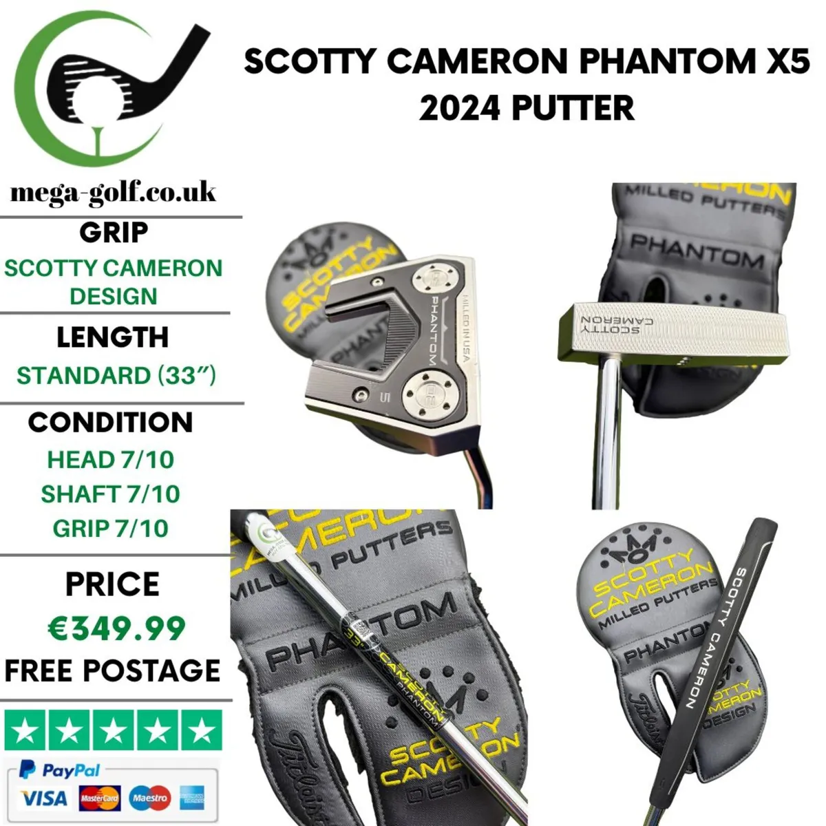 Scotty Cameron Phantom X5 2024 Putter / 33" - Image 1
