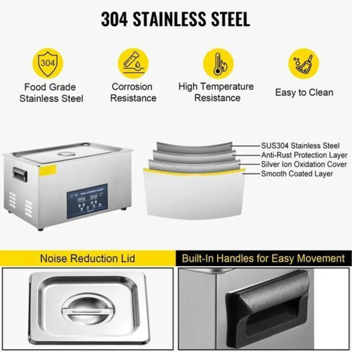 30L Ultrasonic Cleaner Dual Frequency Ultrasonic C - Image 3