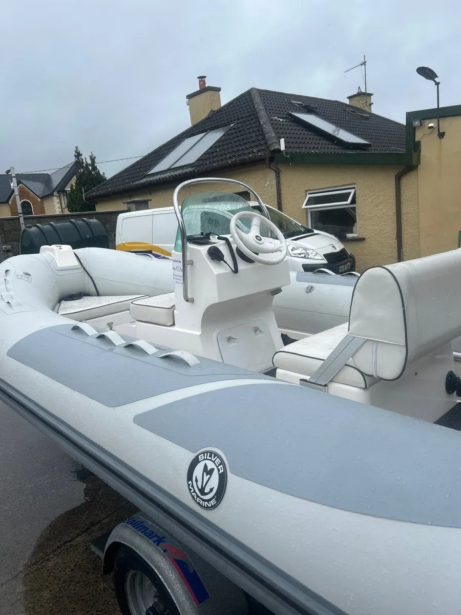 4.8m silver marine rib - Image 4