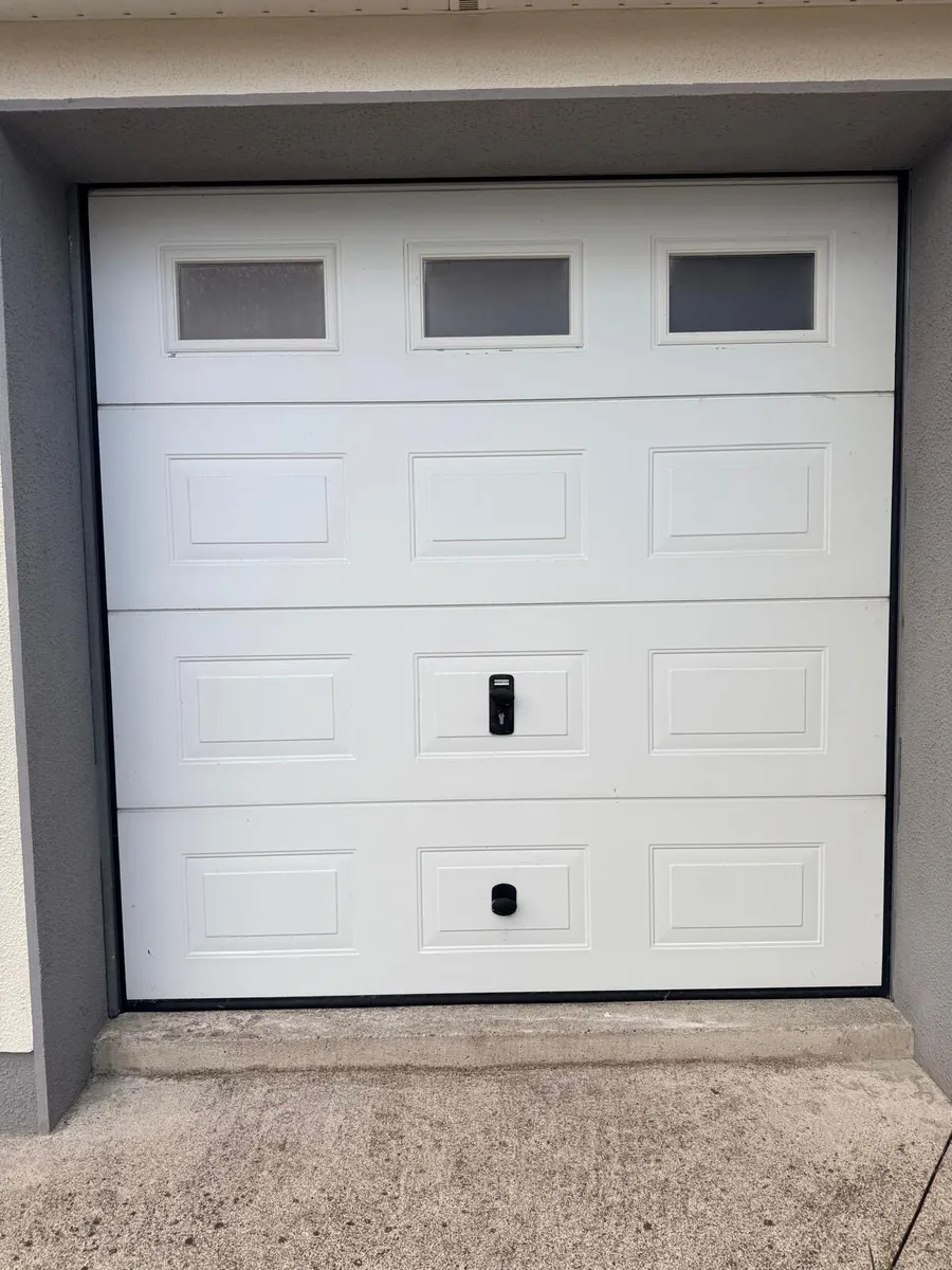 2 x Insulated Sectional Garage Doors for Sale - Image 1
