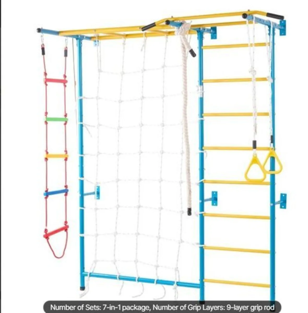 Swedish Wall Ladder for Kids 7 in 1 - Image 1