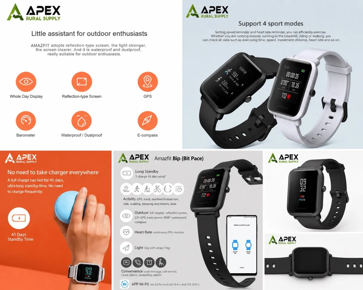 Amazfit Bip Smart Watch - Image 1
