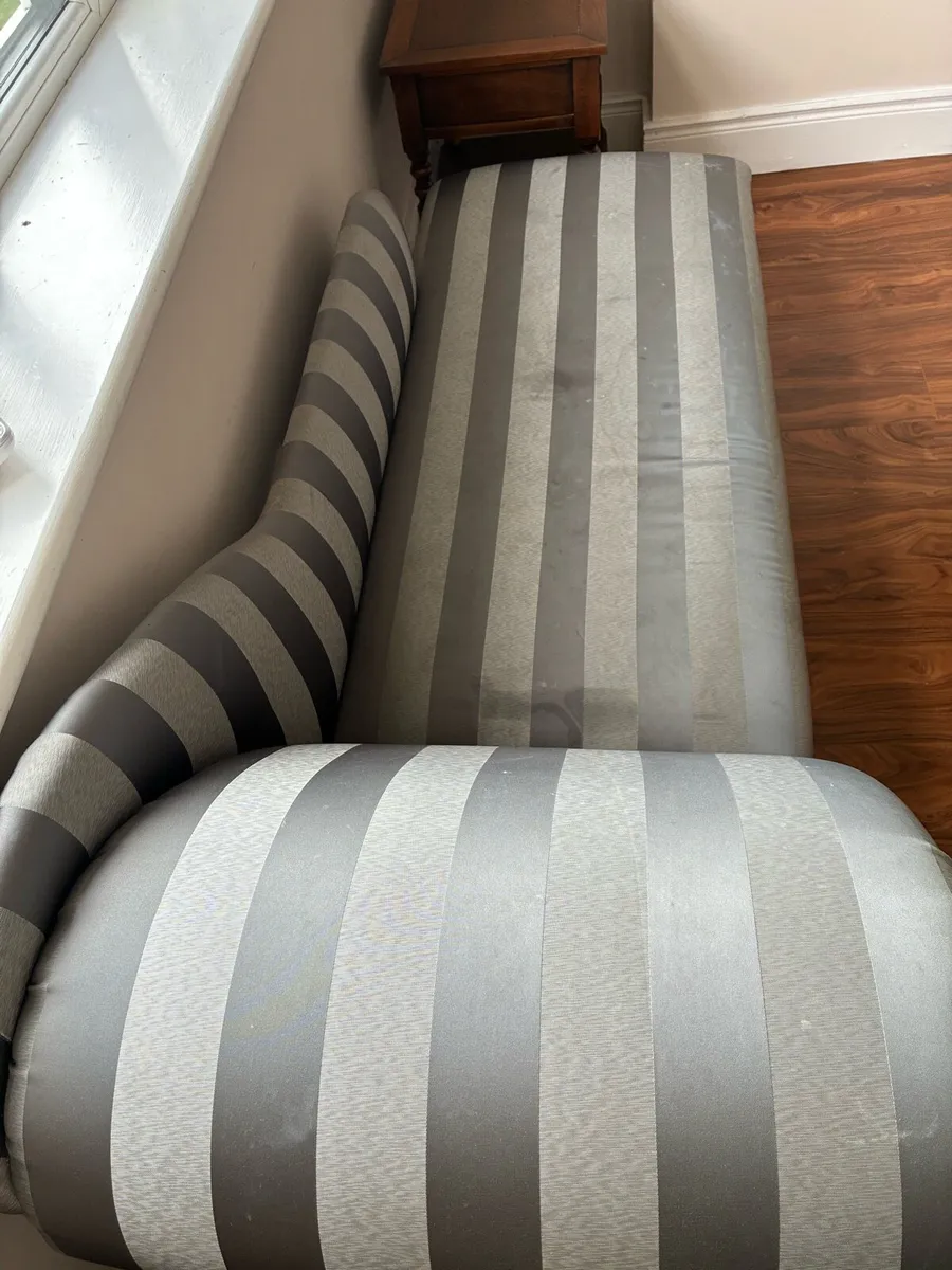 Chaise Longue Grey/Silver - Image 3