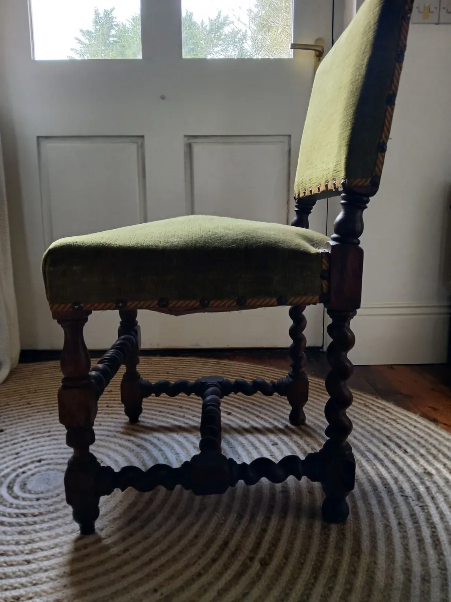 Antique Oak Dining Chairs - Image 1