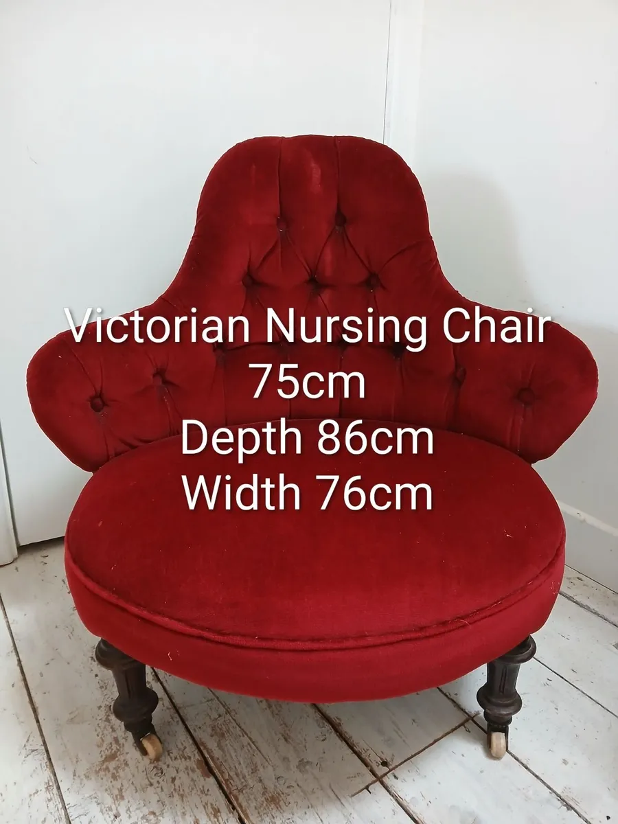 Victorian nursing chair - Image 1
