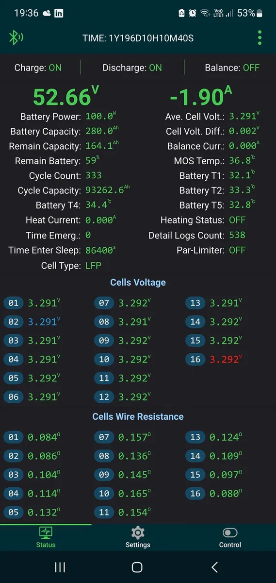 16 kWh Lifepo4 battery for solar system / off grid - Image 4