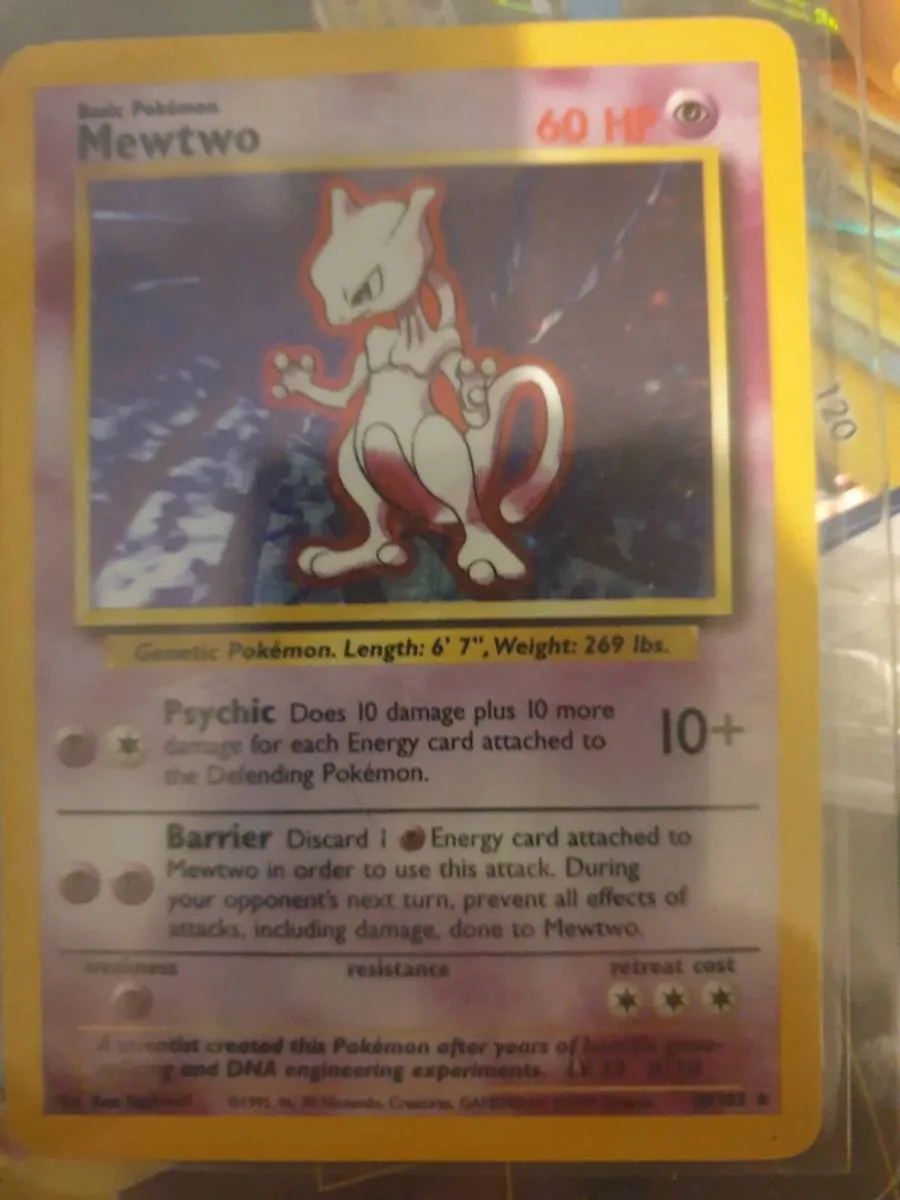 POKEMON CARD1999  MEWTWO  OPEN TO  OFFERS - Image 3