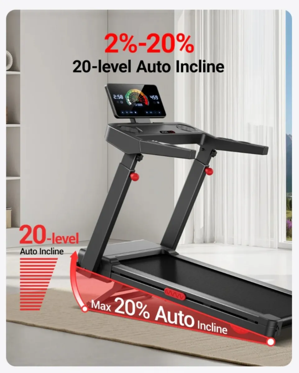 Treadmill Umay L10 Foldable , 20% Incline Treadmil - Image 3