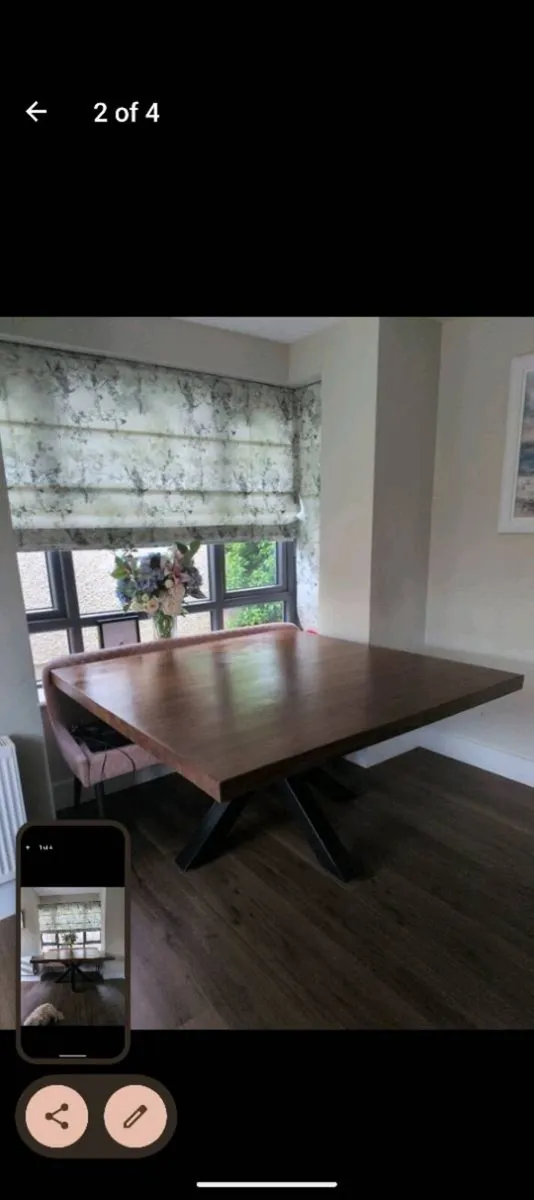 Solid wood dining table - Image 2