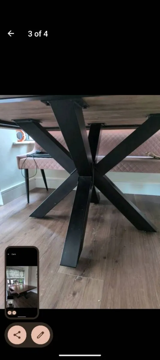 Solid wood dining table - Image 3