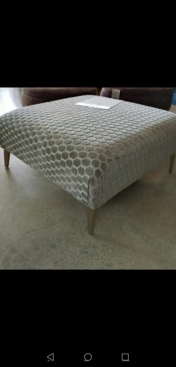 **HALF PRICE** Brand New Archie Grey Footstool