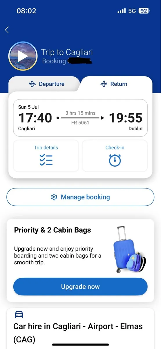 Flights x2 Dublin to Cagliari June 28th-July 5th - Image 3