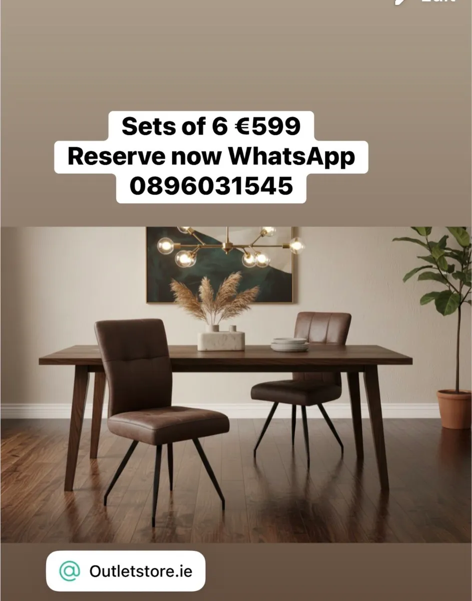 Sets of new dining chairs reduced reserve now - Image 2