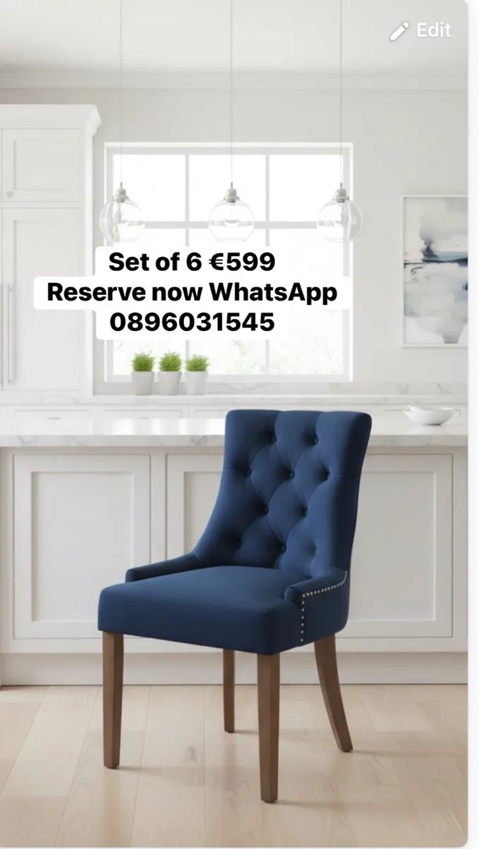 Sets of new dining chairs reduced reserve now - Image 3