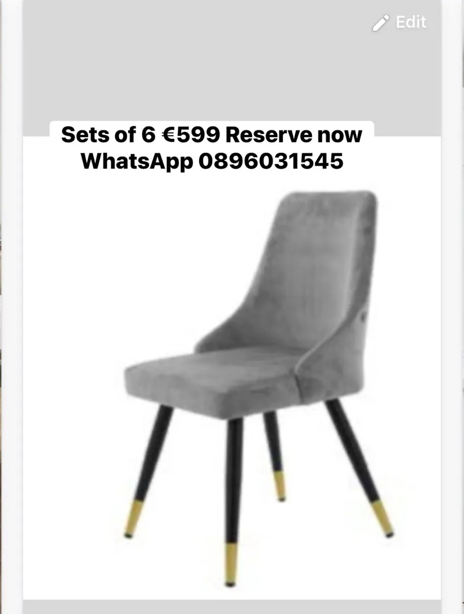 Sets of new dining chairs reduced reserve now - Image 4