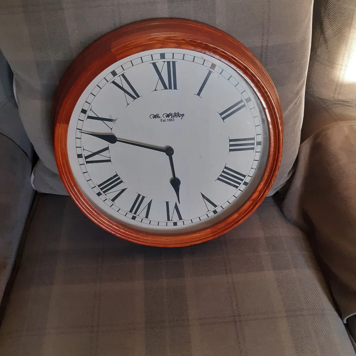 Solid Wood Wall Clock.