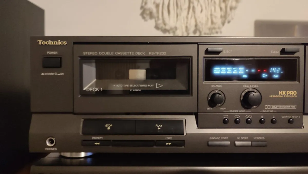 Technics RS-TR232 Double Cassette Deck. VGC - Image 3