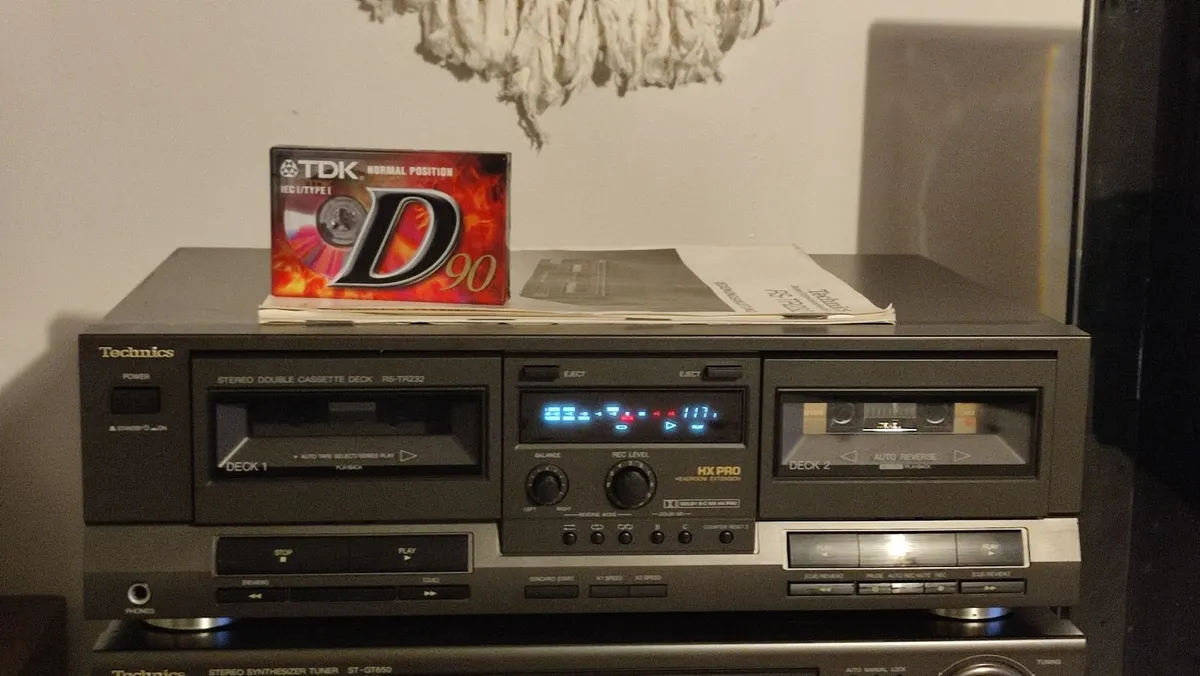 Technics RS-TR232 Double Cassette Deck. VGC - Image 4