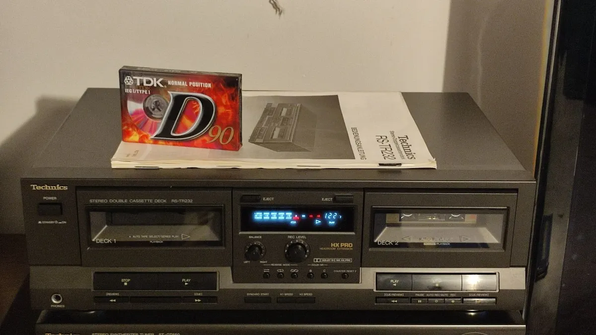 Technics RS-TR232 Double Cassette Deck. VGC - Image 1