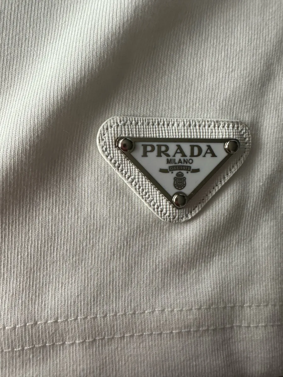 White Prada men’s shorts - Image 3