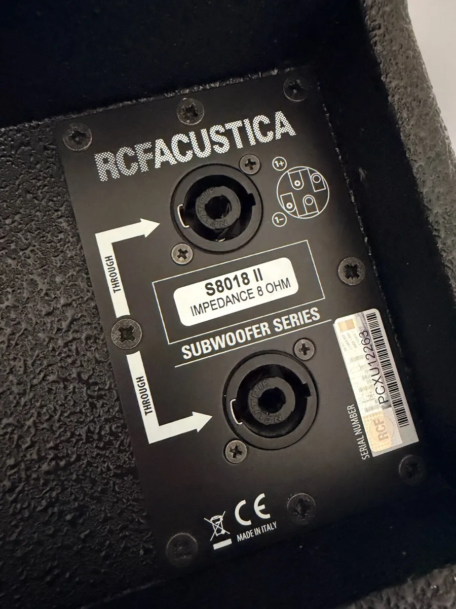 RCF S8018 ii sub 1600 watts - Image 2