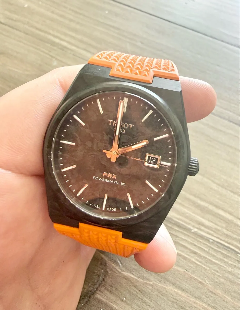 Tissot PRX Carbon automatic watch - Image 1