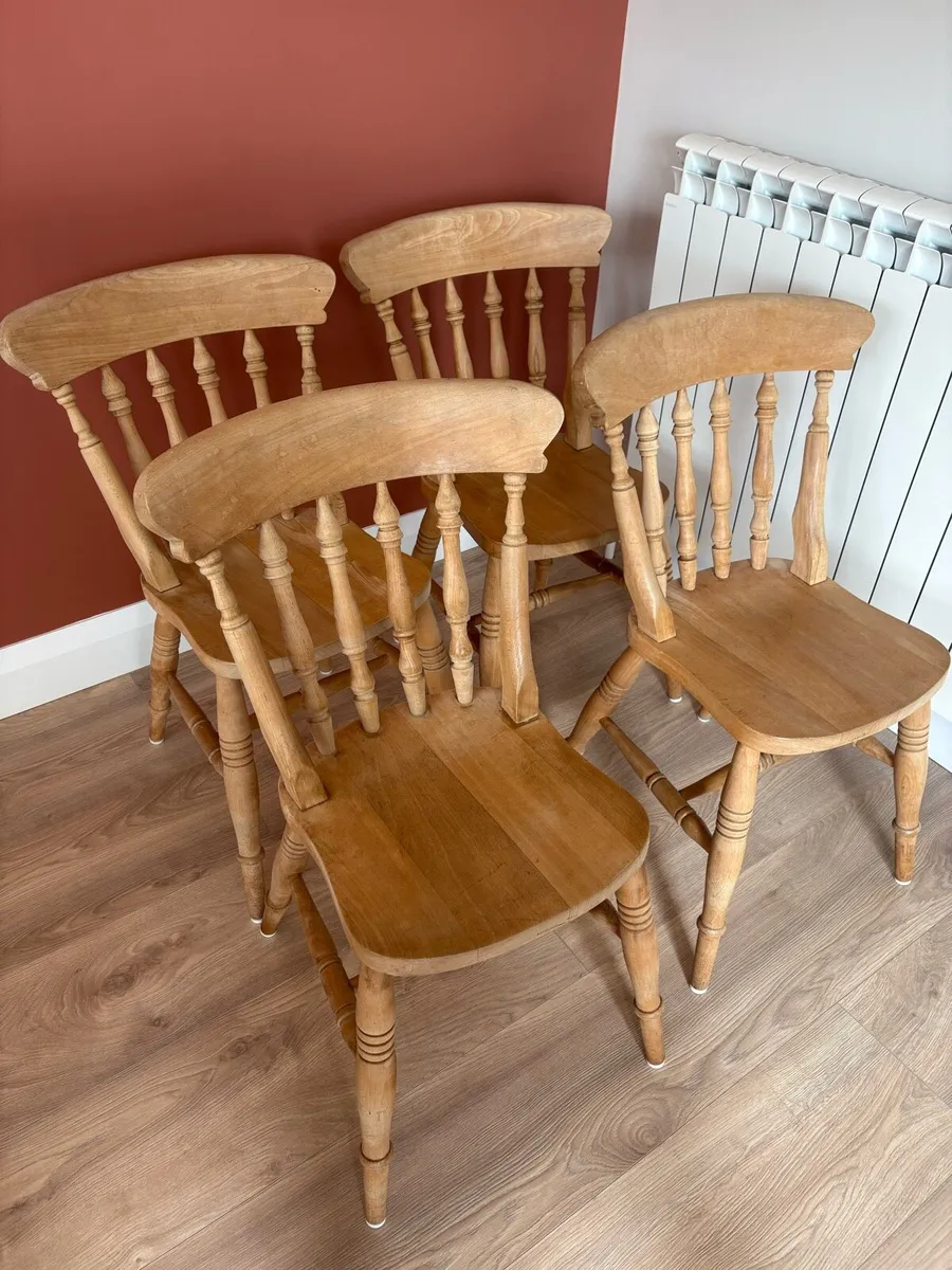 Kitchen pine chairs - Image 1