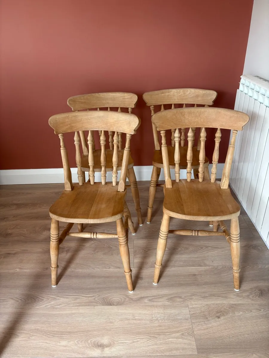 Kitchen pine chairs - Image 2