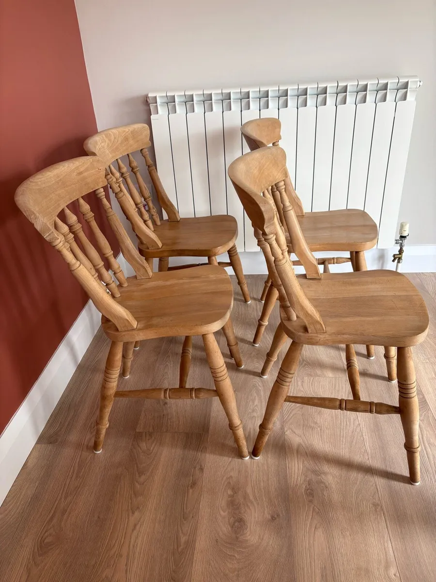 Kitchen pine chairs - Image 3