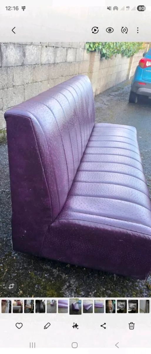 Leather bench - Image 1