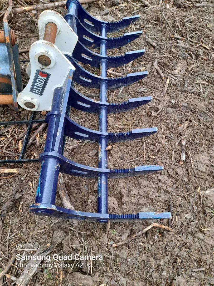 Rake,concrete bucket,quick hitch - Image 1