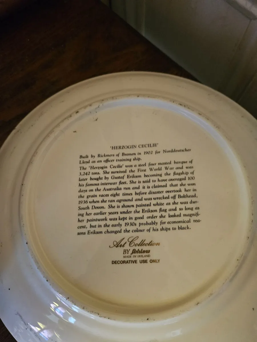 Vintage Arklow Pottery Plate - Image 2