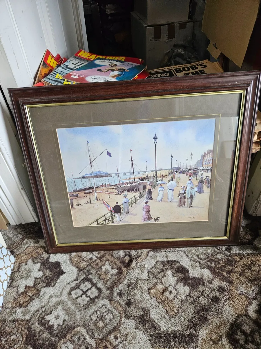 Picture Print Victorian Scene - Image 1