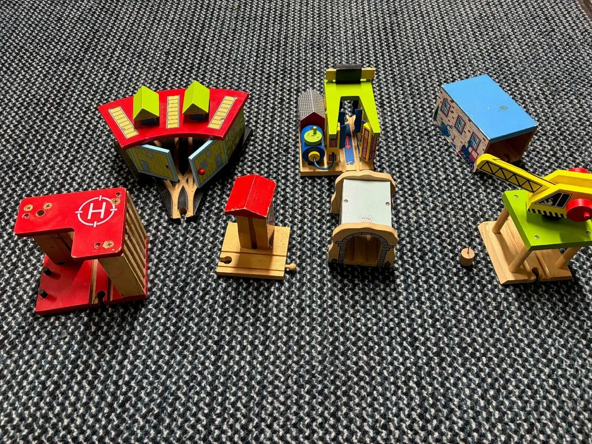 Wooden Train Track Set - Image 2