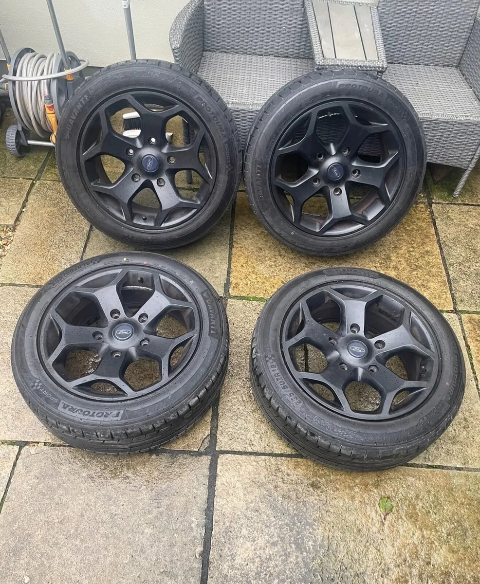 Matt Black 18”  Ford ST style Alloy wheels - Image 1