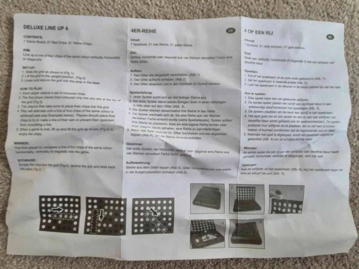 Deluxe "4 in a Row" Board Game — Large Size - Image 3