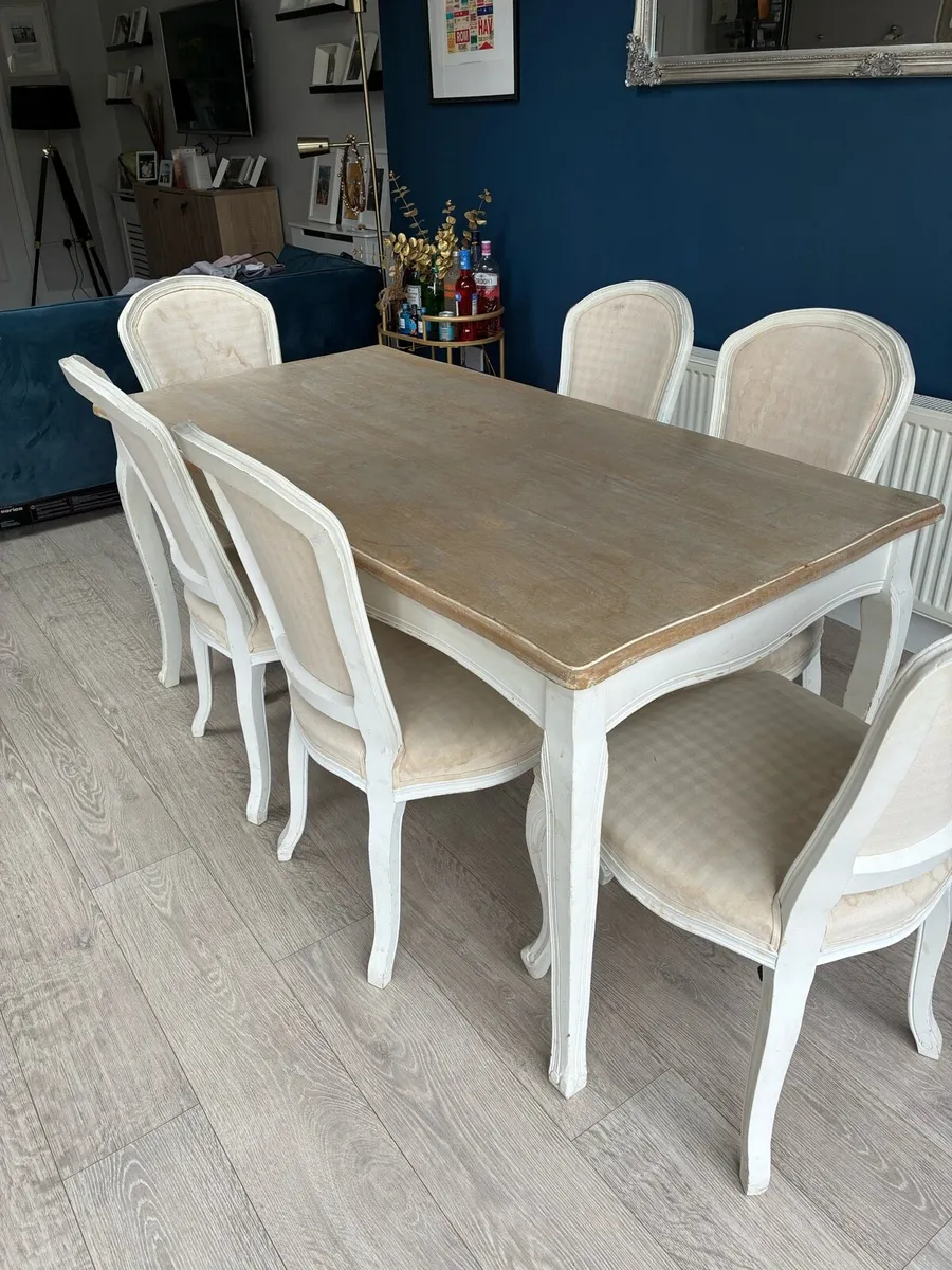 Dining set-Table and 6 matching chairs - Image 4